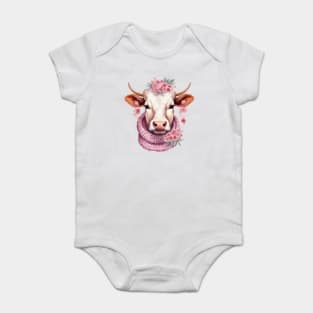 Christmas Cow #9 Baby Bodysuit